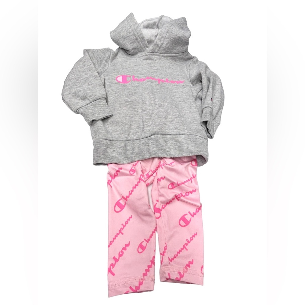 Champion - Hooded Fleece Sweatshirt and matching Leggings - 12 months